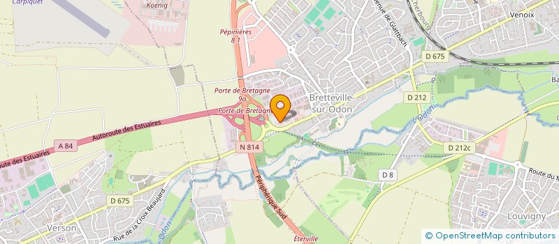 localisation de l'entreprise HOTELIERE DU 1 RUE DU FRENE  BRETTEVILLE-SUR-ODON