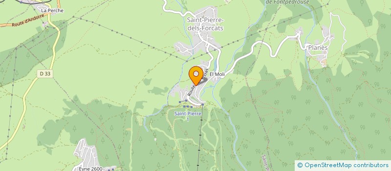 localisation de l'entreprise HOTELIERE DU CAMBRE D'AZE  SAINT-PIERRE-DELS-FORCATS