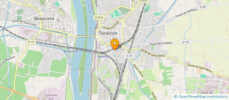 localisation de l'entreprise HOTELIERE DU VIADUC à TARASCON
