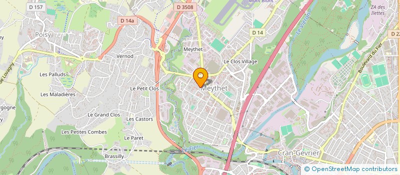 localisation de l'entreprise HOTELIERE FLEUVES ET MONTAGNES 001 à ANNECY