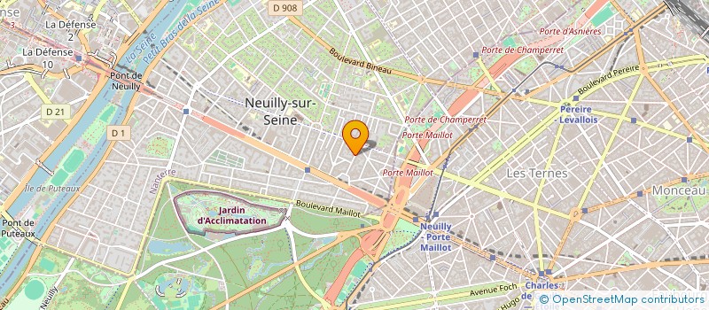 localisation de l'entreprise HOTELIERE GLAMOUR à NEUILLY-SUR-SEINE