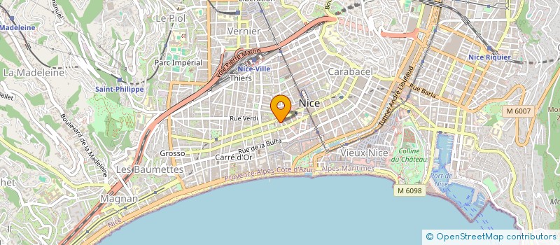 localisation de l'entreprise HOTELIERE GRIMALDI à NICE