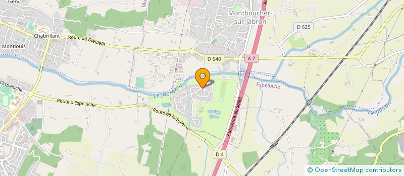 localisation de l'entreprise HOTELIERE ILANDRA  MONTBOUCHER-SUR-JABRON