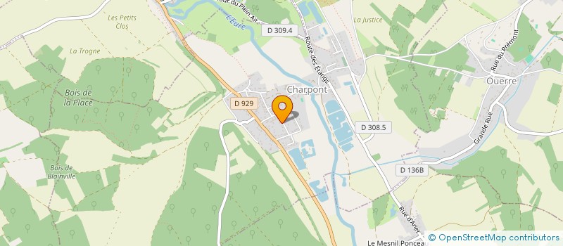 localisation de l'entreprise HOTELIERE KAKOUCHE ET FILS à CHARPONT