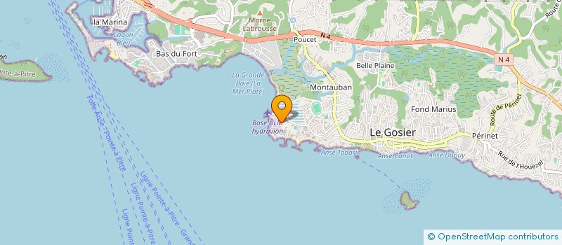 localisation de l'entreprise HOTELIERE LA BATELIERE MARTINIQUE  LE GOSIER