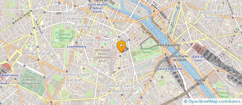 localisation de l'entreprise HOTELIERE MONGE 71  PARIS