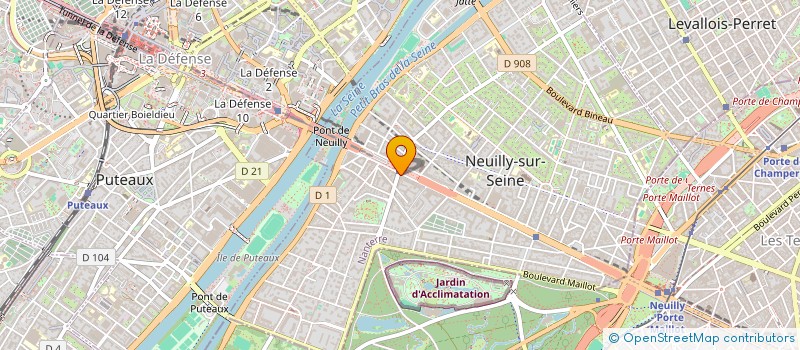 localisation de l'entreprise HOTELIERE PARIS NEUILLY à NEUILLY-SUR-SEINE