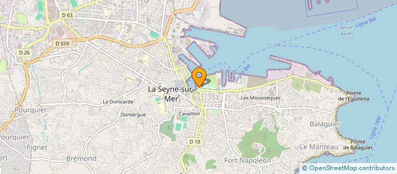 localisation de l'entreprise HOTELIERE PORT LA SEYNE à LA SEYNE-SUR-MER