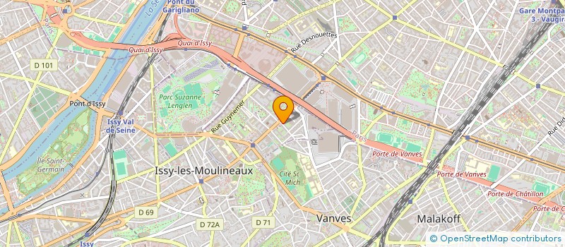localisation de l'entreprise HOTELIERE PORTE DE VERSAILLES à ISSY-LES-MOULINEAUX