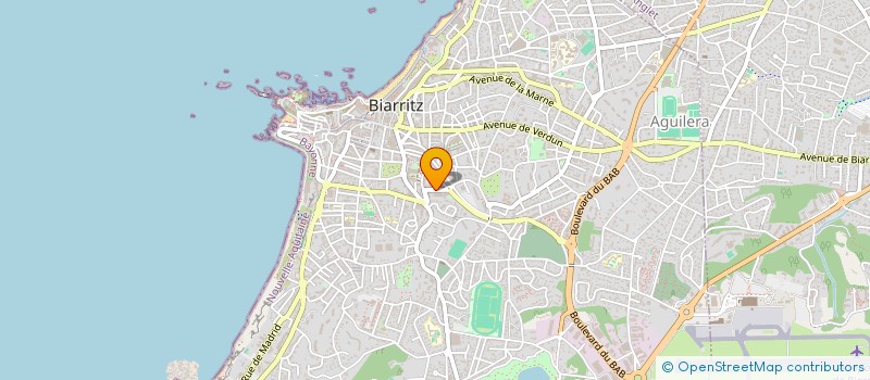 localisation de l'entreprise HOTELIERE QUIRAVI  BIARRITZ