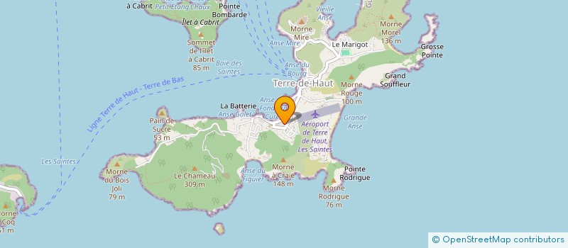 localisation de l'entreprise HOTELIERE SAINTOISE à TERRE-DE-HAUT