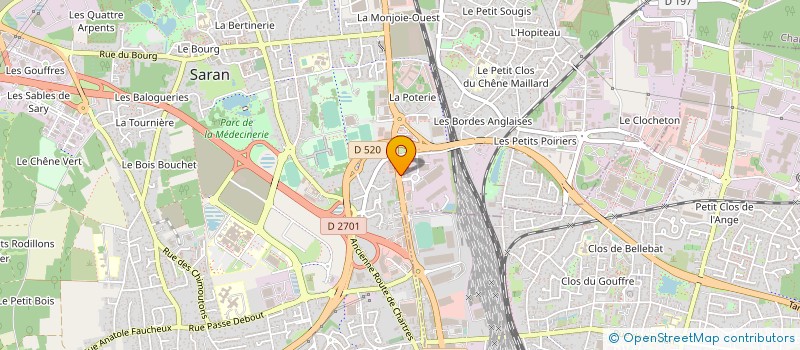 localisation de l'entreprise HOTELIERE SARLEAN à SARAN