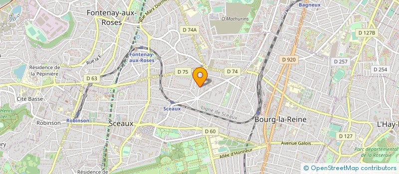 localisation de l'entreprise HOTELIERE VALJEAN à SCEAUX
