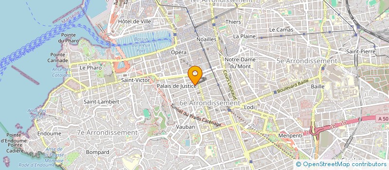 localisation de l'entreprise HOTELIERE VALORISATION THETIS  MARSEILLE