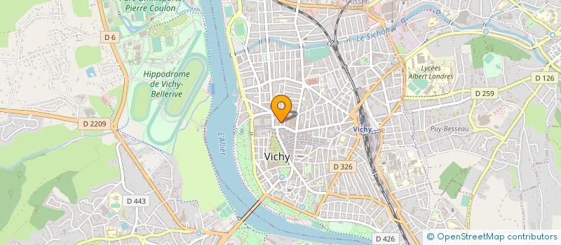localisation de l'entreprise HOTELIERE VICHY à VICHY
