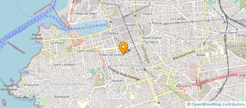 localisation de l'entreprise HOTELIERE VIP PARIS CFH  MARSEILLE