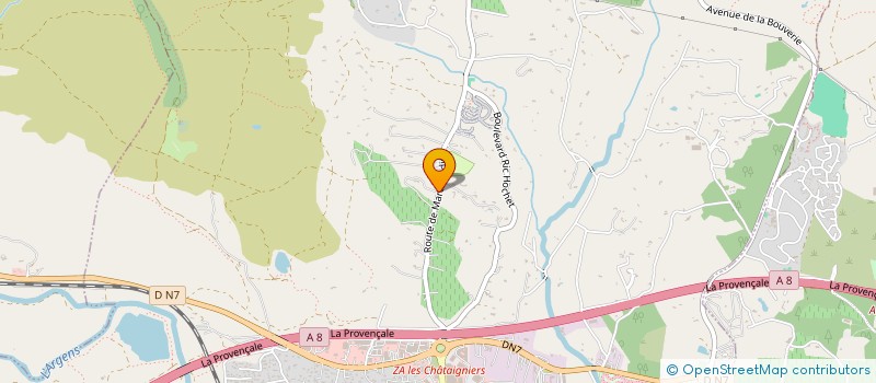 localisation de l'entreprise HOTELINVEST  ROQUEBRUNE-SUR-ARGENS