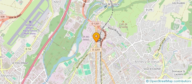 localisation de l'entreprise HOTELIOS à ANNECY