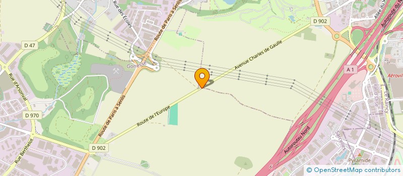 localisation de l'entreprise HOTELISSIMO  GONESSE