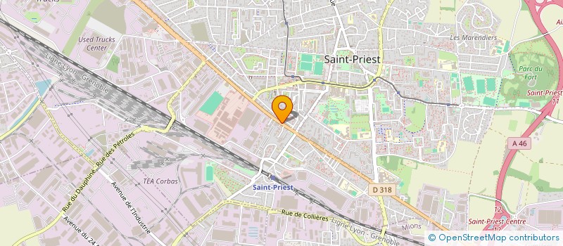 localisation de l'entreprise HOTELLERIE  SAINT-PRIEST