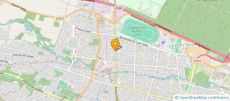 localisation de l'entreprise HOTELLERIE ARRIEULA LIBERTY  LONS