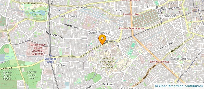 localisation de l'entreprise HOTELLERIE COURTAULT à BORDEAUX