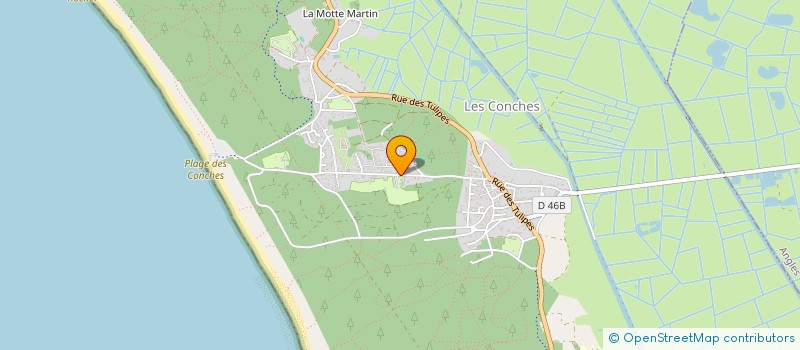 localisation de l'entreprise HOTELLERIE DE PLEIN AIR DES DUNES à LONGEVILLE-SUR-MER