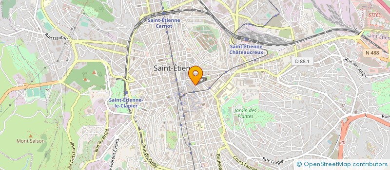 localisation de l'entreprise HOTELLERIE DU CHEVAL NOIR  SAINT-ETIENNE