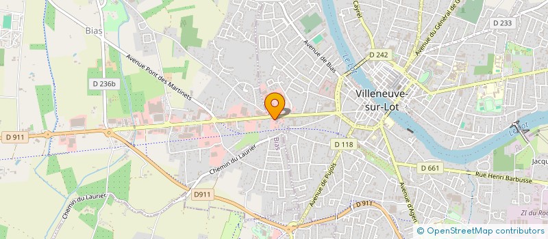 localisation de l'entreprise HOTELLERIE DU PARC à BIAS