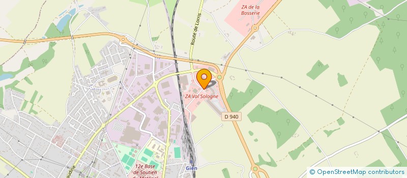 localisation de l'entreprise HOTELLERIE GIENNOISE  GIEN