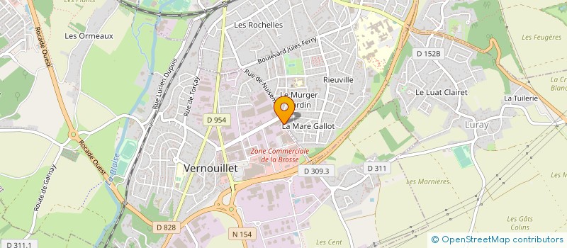 localisation de l'entreprise HOTELLERIE MAS à VERNOUILLET