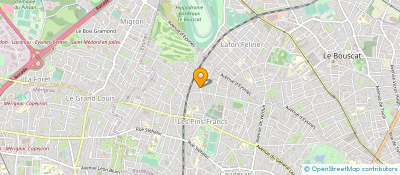 localisation de l'entreprise HOTELLERIE RESTAUR SCE ASSISTANCE à BORDEAUX