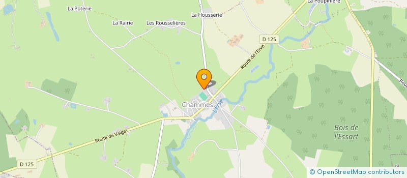 localisation de l'entreprise HOTELLERIE & RESTAURATION SERVICES  SAINTE-SUZANNE-ET-CHAMMES