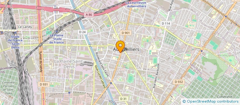 localisation de l'entreprise HOTELS 77  AUBERVILLIERS