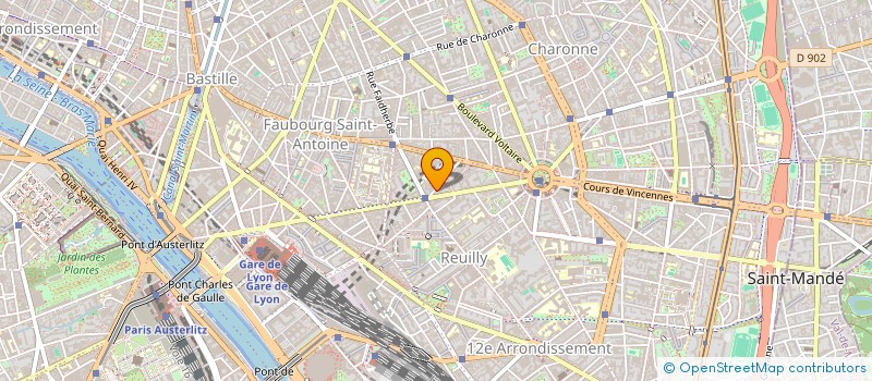 localisation de l'entreprise HOTELS BERLIOZ BASTILLE à PARIS