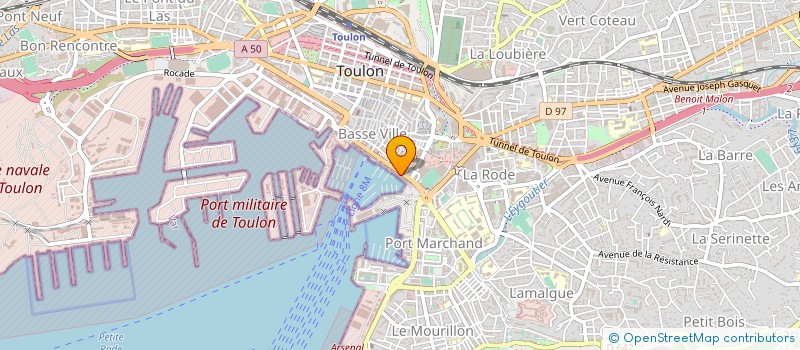 localisation de l'entreprise HOTELS CHRISE  TOULON