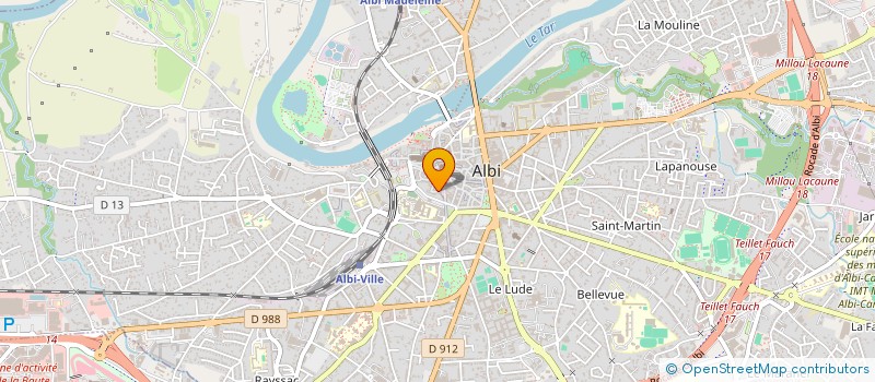 localisation de l'entreprise HOTELS CIRCUITS EN FRANCE  ALBI