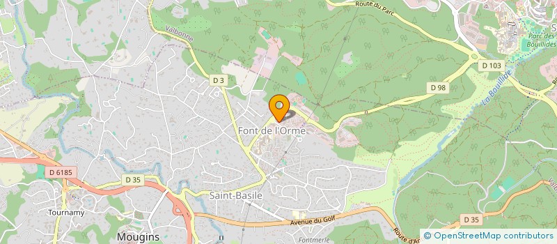 localisation de l'entreprise HOTELS ET LOGISTIQUES  MOUGINS