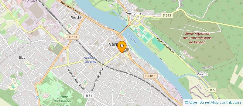 localisation de l'entreprise HOTELS NORMANDY SOLEIL D OR  VERNON