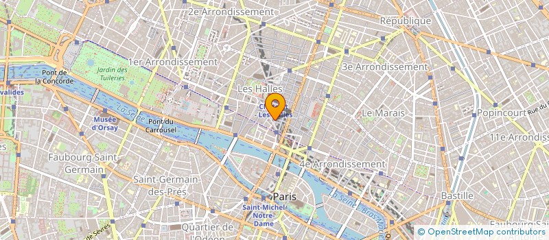 localisation de l'entreprise HOTELS PARIS LUMIERES  PARIS