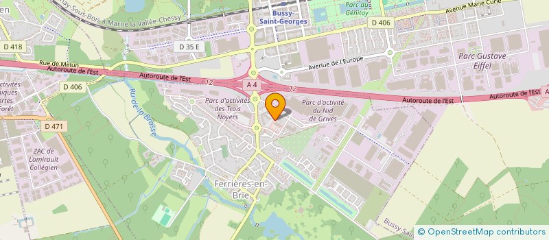 localisation de l'entreprise HOTELS & RESORTS GESTION à FERRIERES-EN-BRIE
