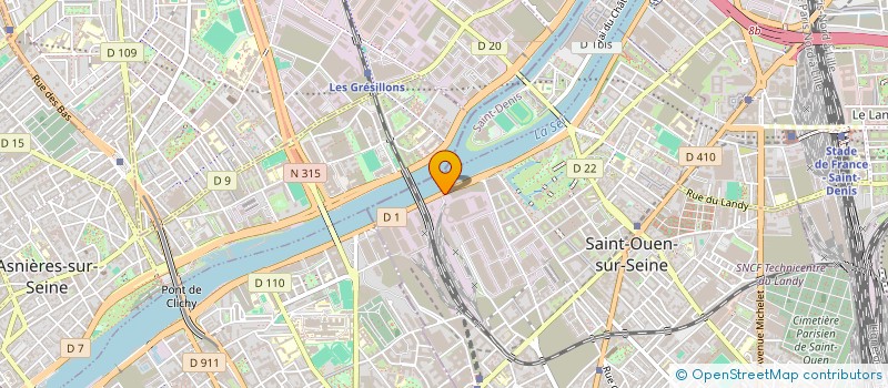 localisation de l'entreprise HOTELS SYMPAS FORMULE à SAINT-OUEN-SUR-SEINE