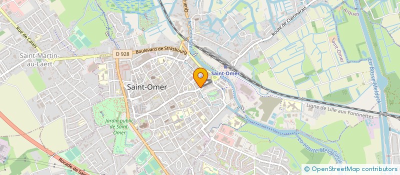 localisation de l'entreprise HOTELSO à SAINT-OMER