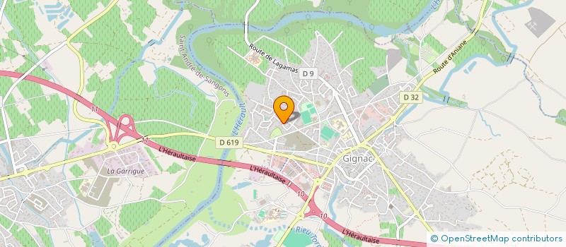 localisation de l'entreprise HOTEP  GIGNAC