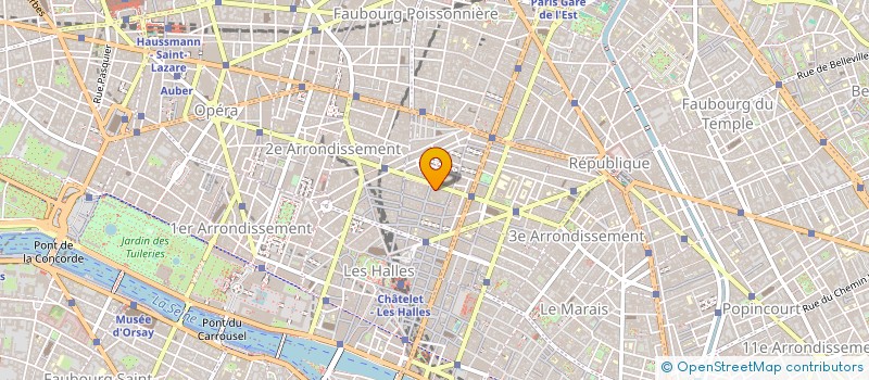 localisation de l'entreprise HOTES TENUES à PARIS