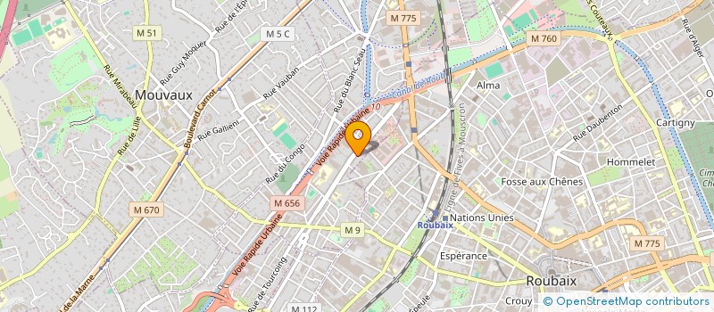 localisation de l'entreprise HOTESSA à TOURCOING