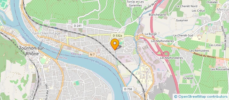 localisation de l'entreprise HOTESSE EVENT  TAIN-L'HERMITAGE