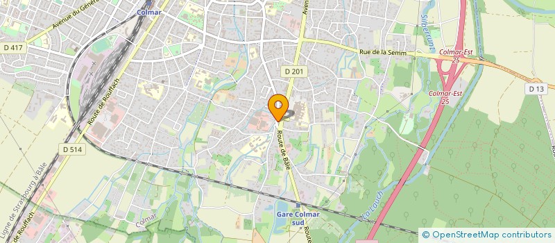 localisation de l'entreprise HOTEXMID à COLMAR