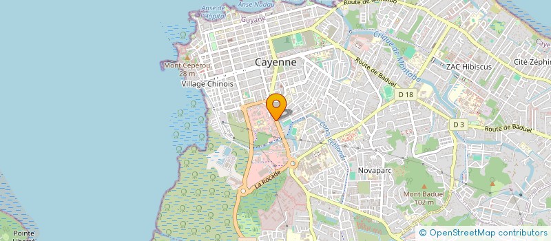 localisation de l'entreprise HOTH  CAYENNE