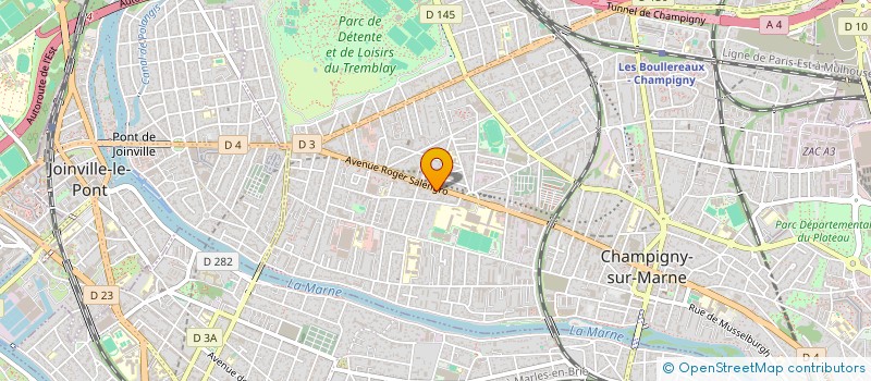 localisation de l'entreprise HOTIDA à CHAMPIGNY-SUR-MARNE